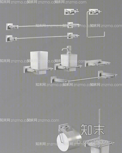 毛巾架43D模型下载【ID:62439760】