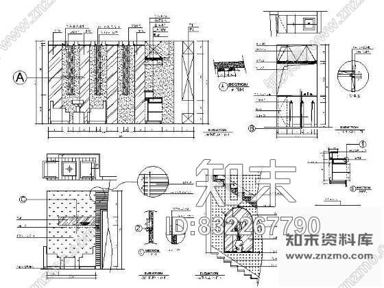 图块/节点休闲区装修详图cad施工图下载【ID:832267790】