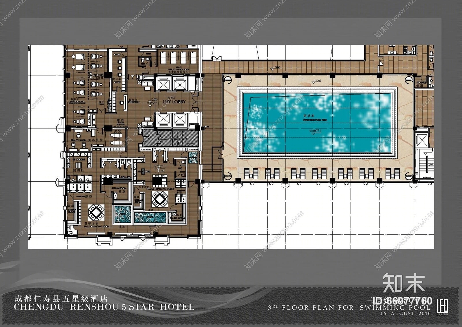 LEO--成都仁寿5星酒店(CAD施工图纸)cad施工图下载【ID:66977760】