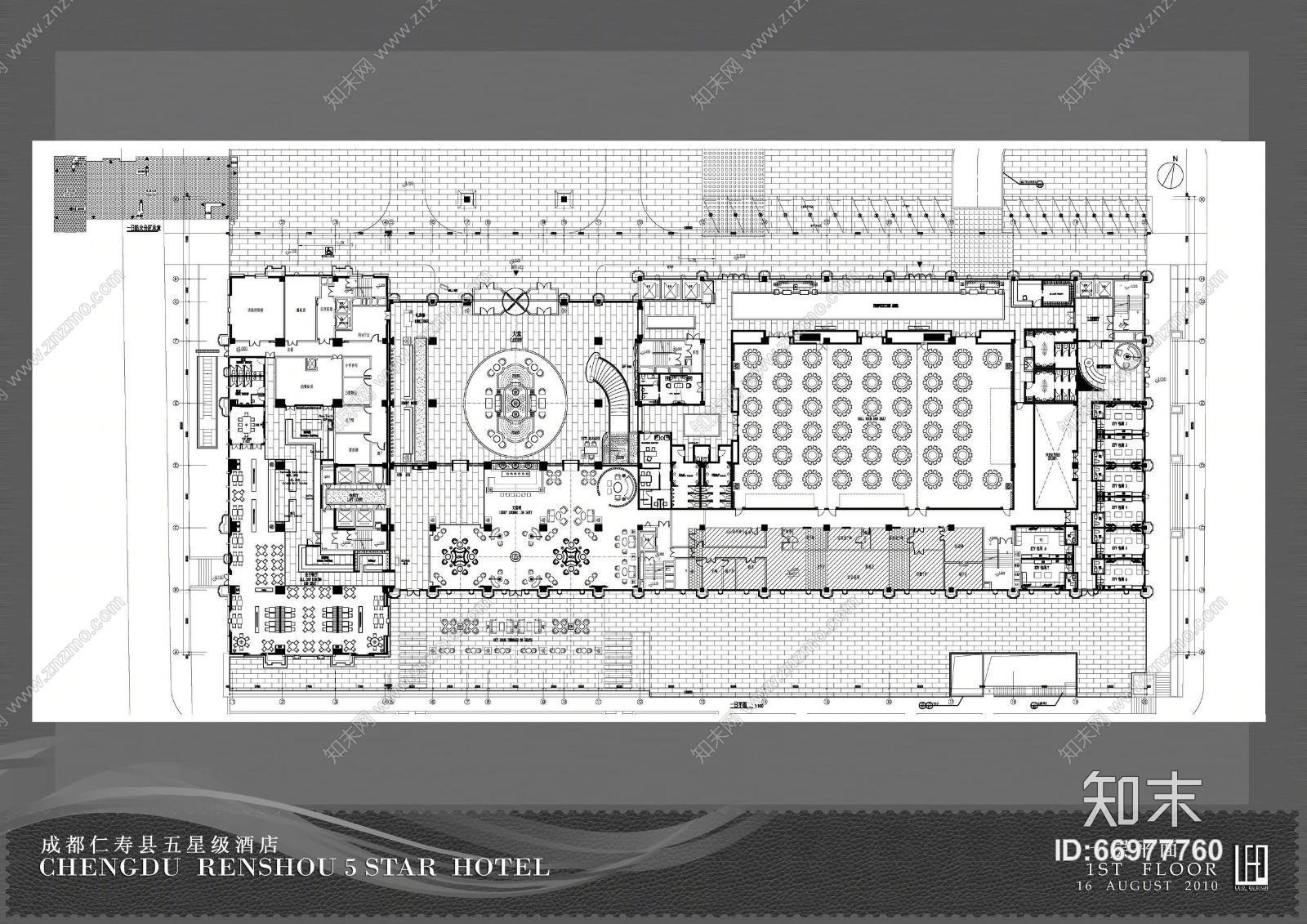 LEO--成都仁寿5星酒店(CAD施工图纸)cad施工图下载【ID:66977760】