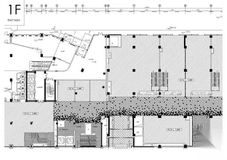[北京]三里屯通盈中心-商业建筑一层_二层室内装饰施工cad施工图下载【ID:160704193】