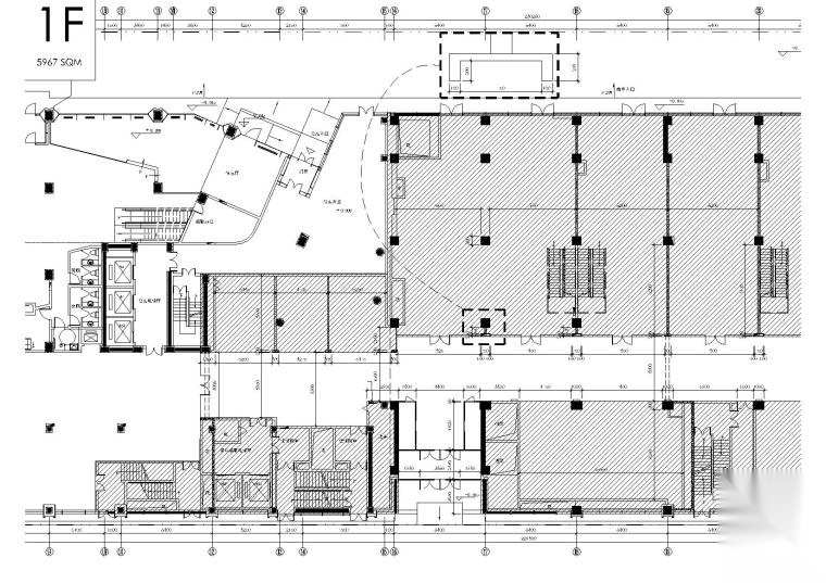 [北京]三里屯通盈中心-商业建筑一层_二层室内装饰施工cad施工图下载【ID:160704193】