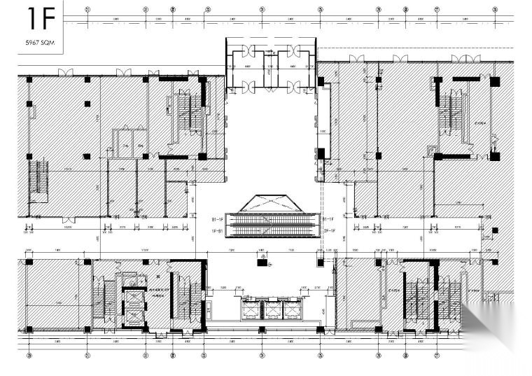 [北京]三里屯通盈中心-商业建筑一层_二层室内装饰施工cad施工图下载【ID:160704193】