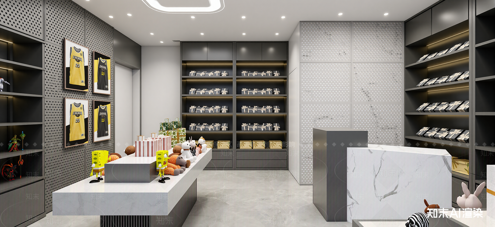 现代玩具礼品店SU模型下载【ID:1222283287】