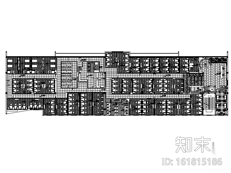 1500㎡某知名足浴中心连锁店施工图（含效果）cad施工图下载【ID:161815186】