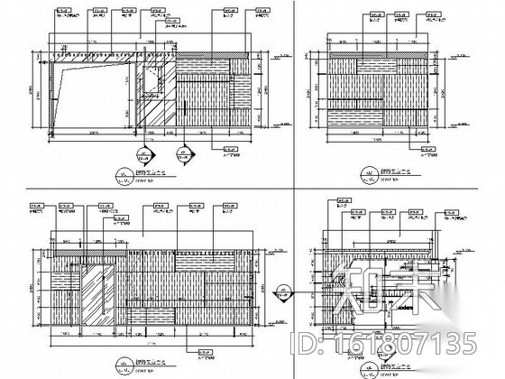 [江苏]新商业中心国际级现代办公空间装修设计施工图cad施工图下载【ID:161807135】