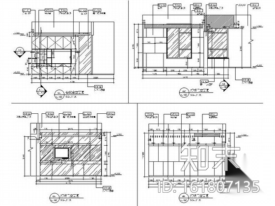 [江苏]新商业中心国际级现代办公空间装修设计施工图cad施工图下载【ID:161807135】