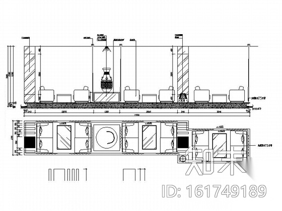 [福建]西式咖啡厅室内施工图cad施工图下载【ID:161749189】