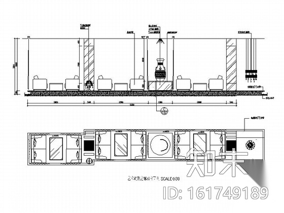 [福建]西式咖啡厅室内施工图cad施工图下载【ID:161749189】