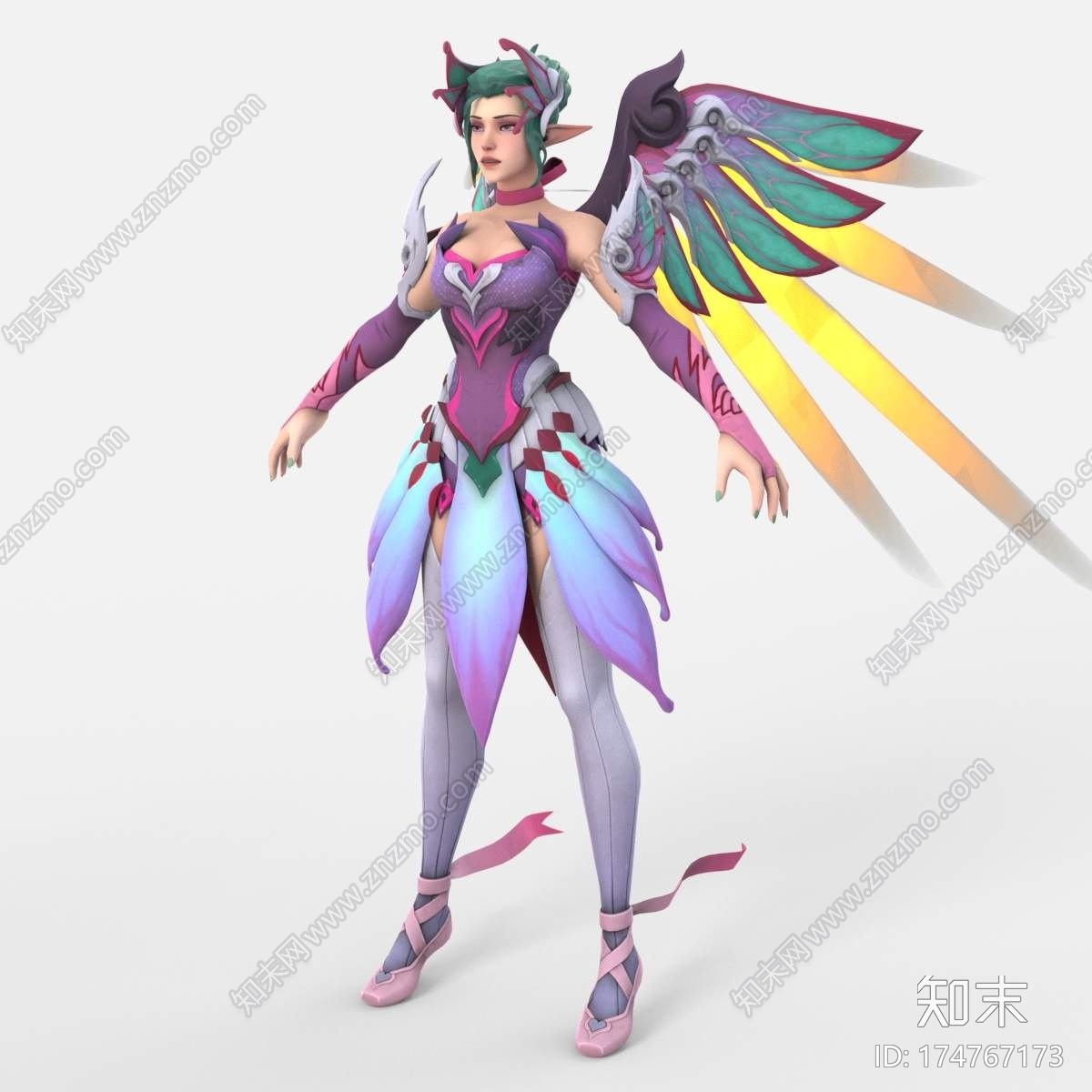 仁慈糖李子仙女从守望3DCG模型下载【ID:174767173】