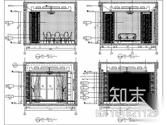 [江西]高端小区配套住宅多功能会所室内装修施工图施工图下载【ID:161821129】