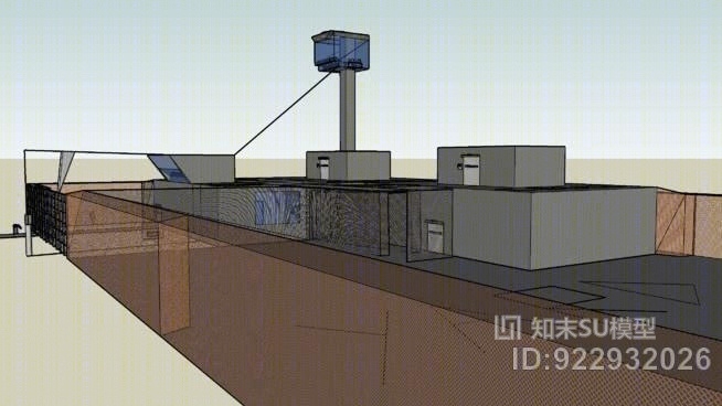 最高安全监狱SU模型下载【ID:922932026】