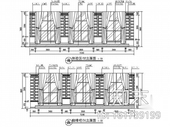 [四川]古典欧式售楼处室内装修图（含效果）cad施工图下载【ID:161739199】