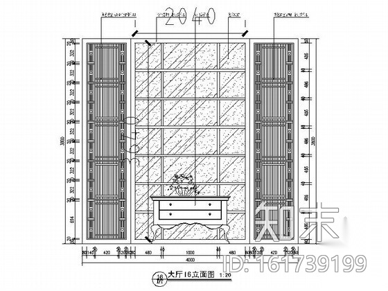 [四川]古典欧式售楼处室内装修图（含效果）cad施工图下载【ID:161739199】