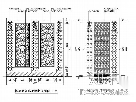 [四川]古典欧式售楼处室内装修图（含效果）cad施工图下载【ID:161739199】