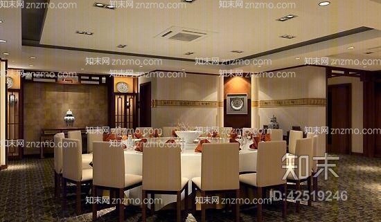 酒店宴会厅63D模型下载【ID:42519246】