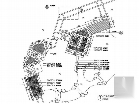 [南京]现代小镇居住区景观规划设计施工图（著名设计公司...cad施工图下载【ID:161086163】