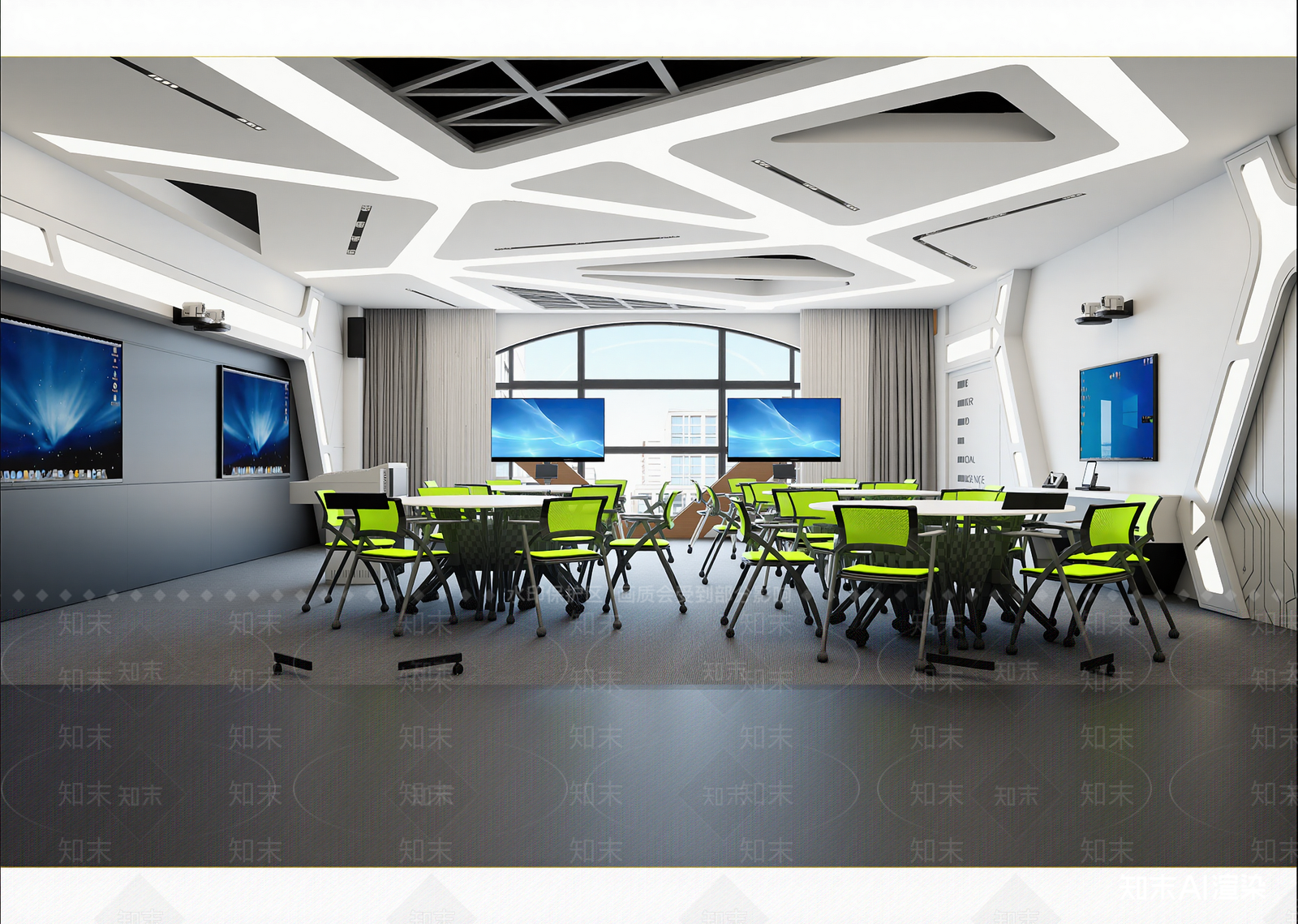 现代会议室3D模型下载【ID:1214401419】