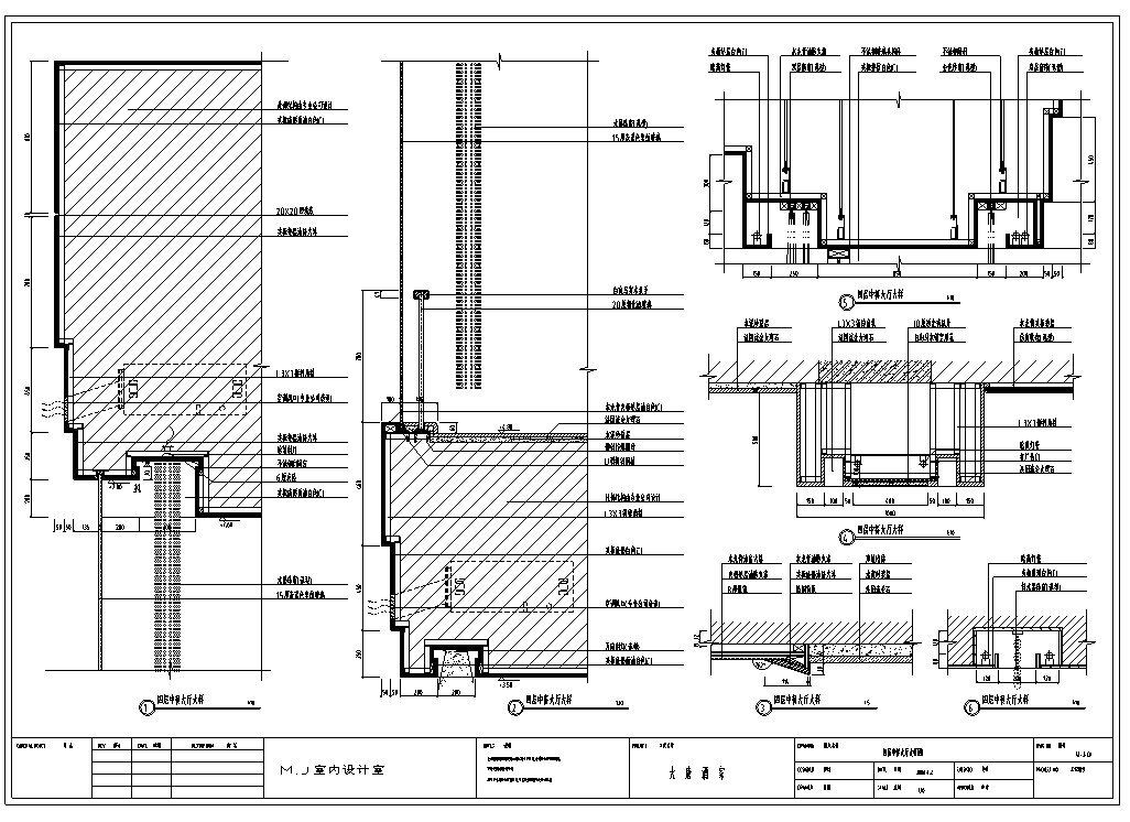 广州-大唐酒家中餐厅室内装修施工图（含40个CAD图纸）施工图下载【ID:161769103】