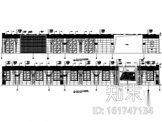 [江西]绿色低碳高档住宅售楼处室内装饰施工图（含效果）cad施工图下载【ID:161747134】
