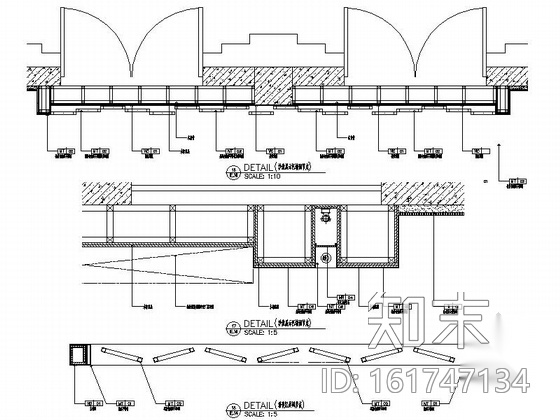 [江西]绿色低碳高档住宅售楼处室内装饰施工图（含效果）cad施工图下载【ID:161747134】