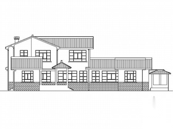 某四合院建筑扩初图施工图下载【ID:160731100】