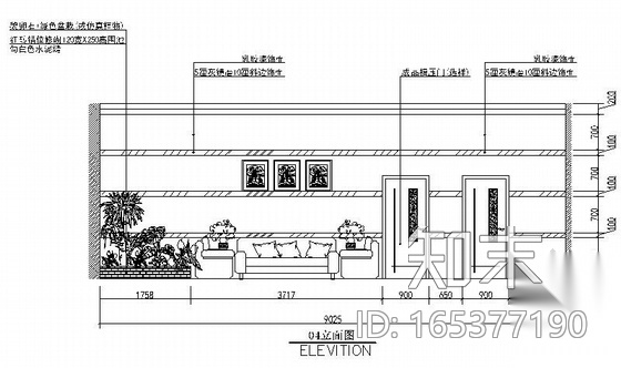 [云南]某现代风格洗脚城室内装修施工图cad施工图下载【ID:165377190】