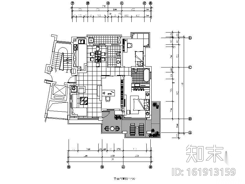 [上海]混搭三居样板房设计图（含实景）cad施工图下载【ID:161913159】