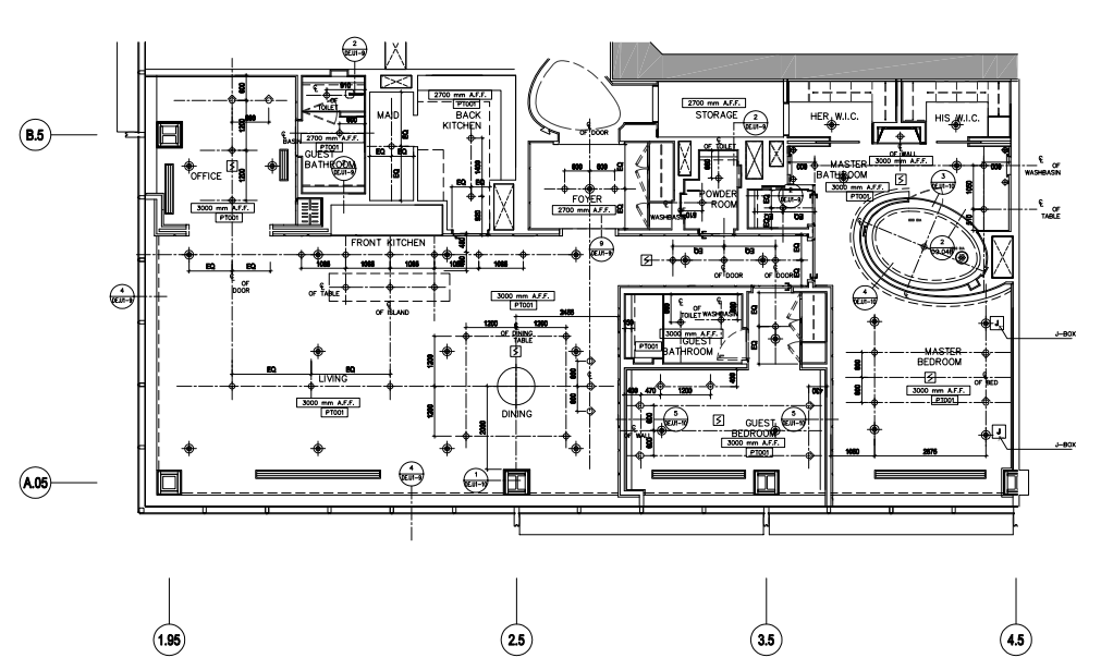 [上海]四季汇酒店公寓装修施工图+考察实景cad施工图下载【ID:166039112】