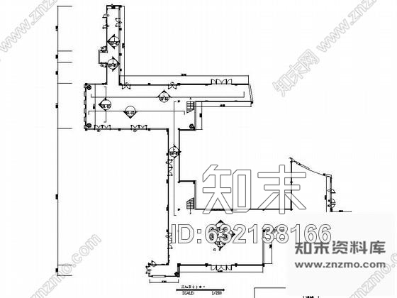 施工图学术中心公共空间走廊装饰装修图cad施工图下载【ID:632138166】