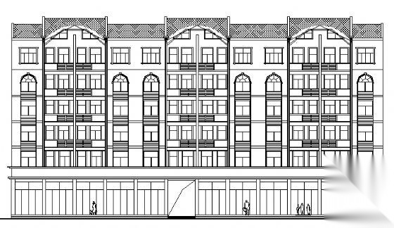 某六层住宅楼建筑结构施工图cad施工图下载【ID:150003173】