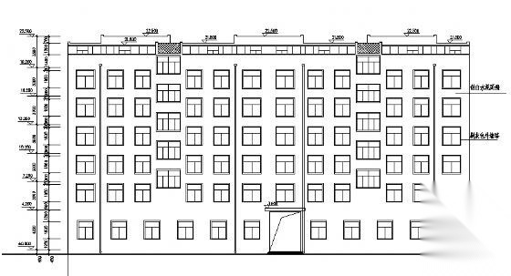 某六层住宅楼建筑结构施工图cad施工图下载【ID:150003173】