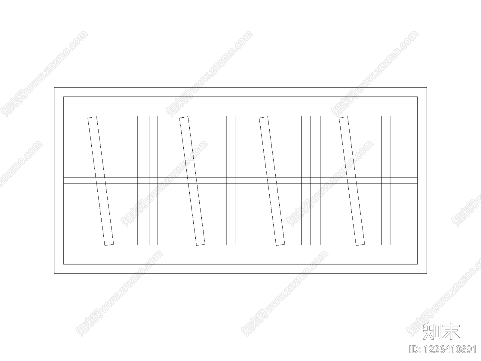 柜子平立面cad施工图下载【ID:1226410891】