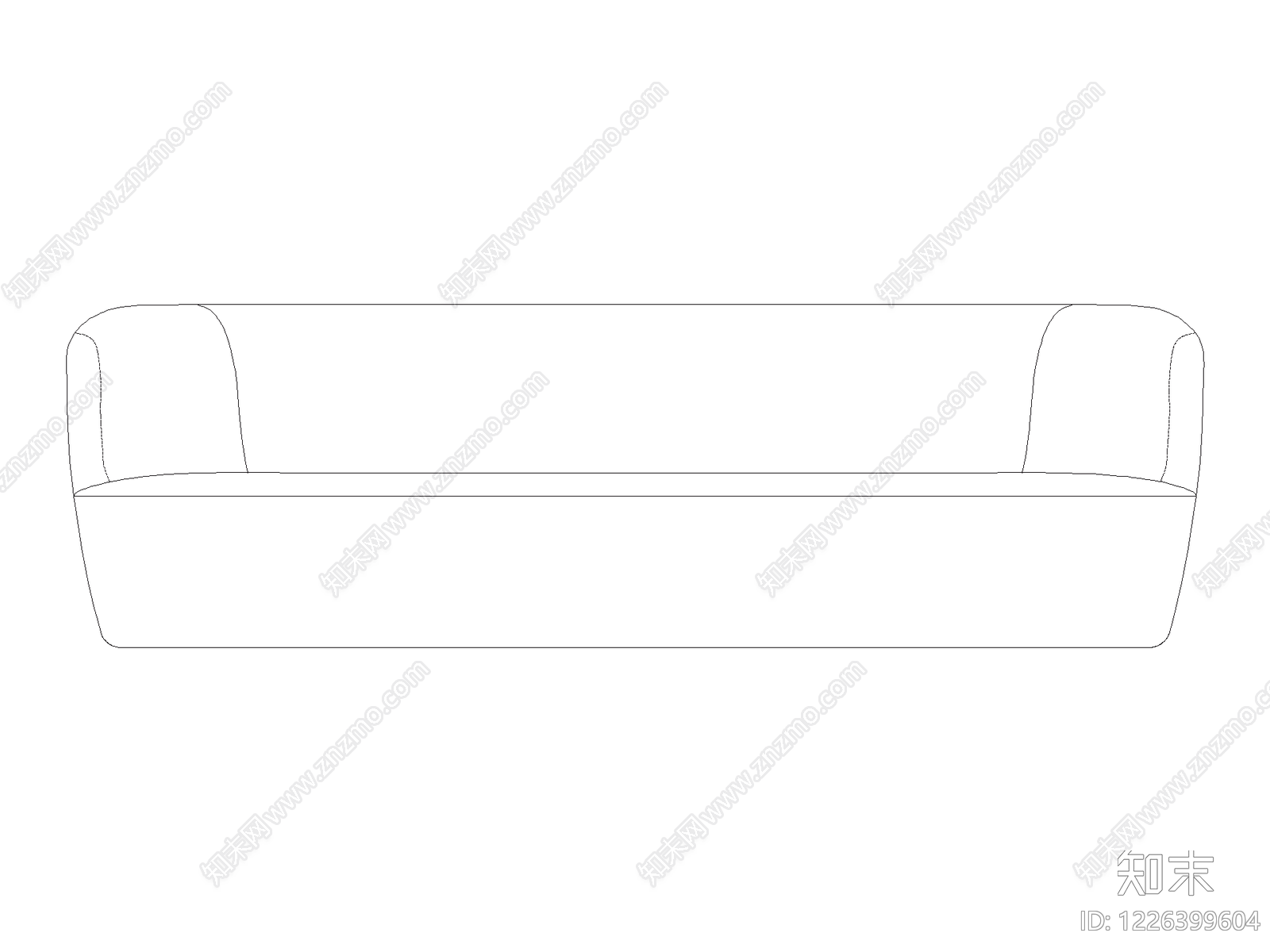 沙发cad施工图下载【ID:1226399604】