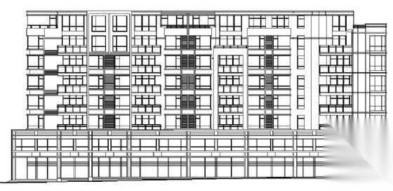 航运新村某高层住宅建筑方案图cad施工图下载【ID:149850175】