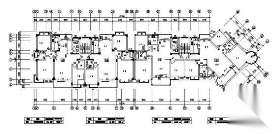 航运新村某高层住宅建筑方案图cad施工图下载【ID:149850175】