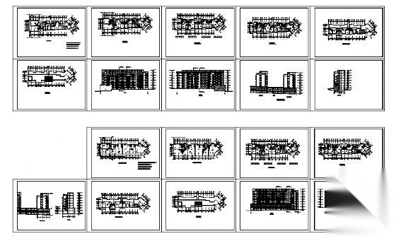 航运新村某高层住宅建筑方案图cad施工图下载【ID:149850175】