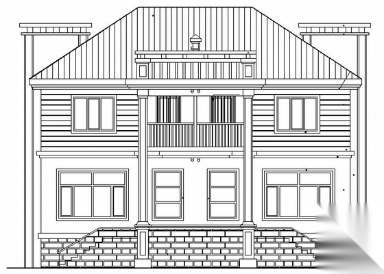 某居住小区二层别墅建筑方案图施工图下载【ID:149916178】