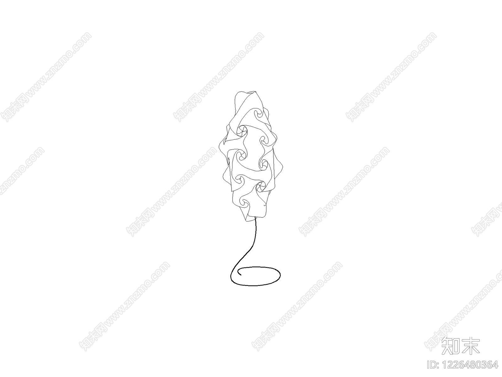摆件cad施工图下载【ID:1226480364】