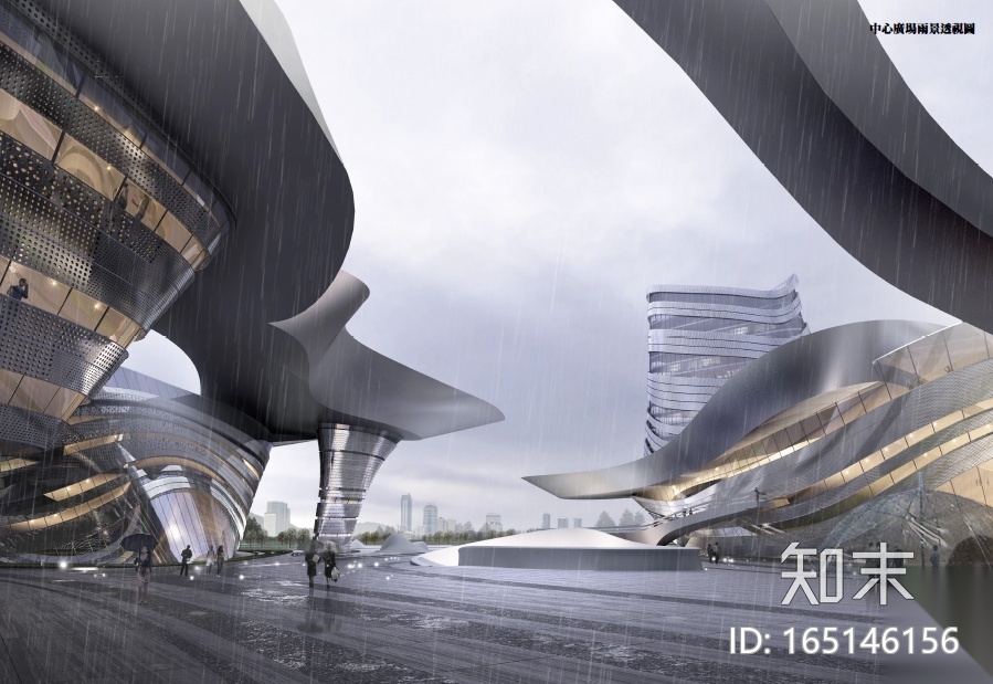 [江苏]镇江市四馆一中心建筑概念方案设计cad施工图下载【ID:165146156】