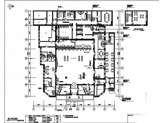 [青岛]中国工商银行某支行全套室内施工图cad施工图下载【ID:160702476】