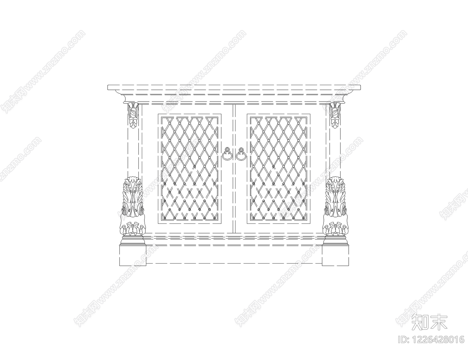 柜子cad施工图下载【ID:1226428016】