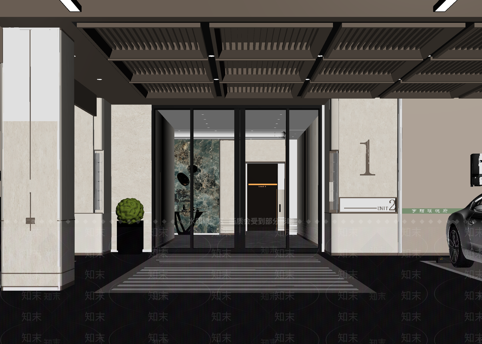 现代售楼处3D模型下载【ID:1215045205】