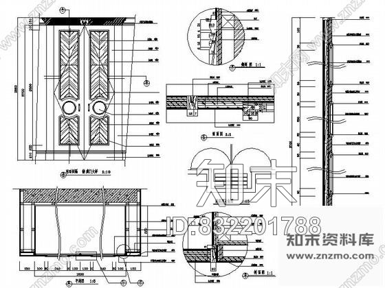 图块/节点双开储藏门详图cad施工图下载【ID:832201788】