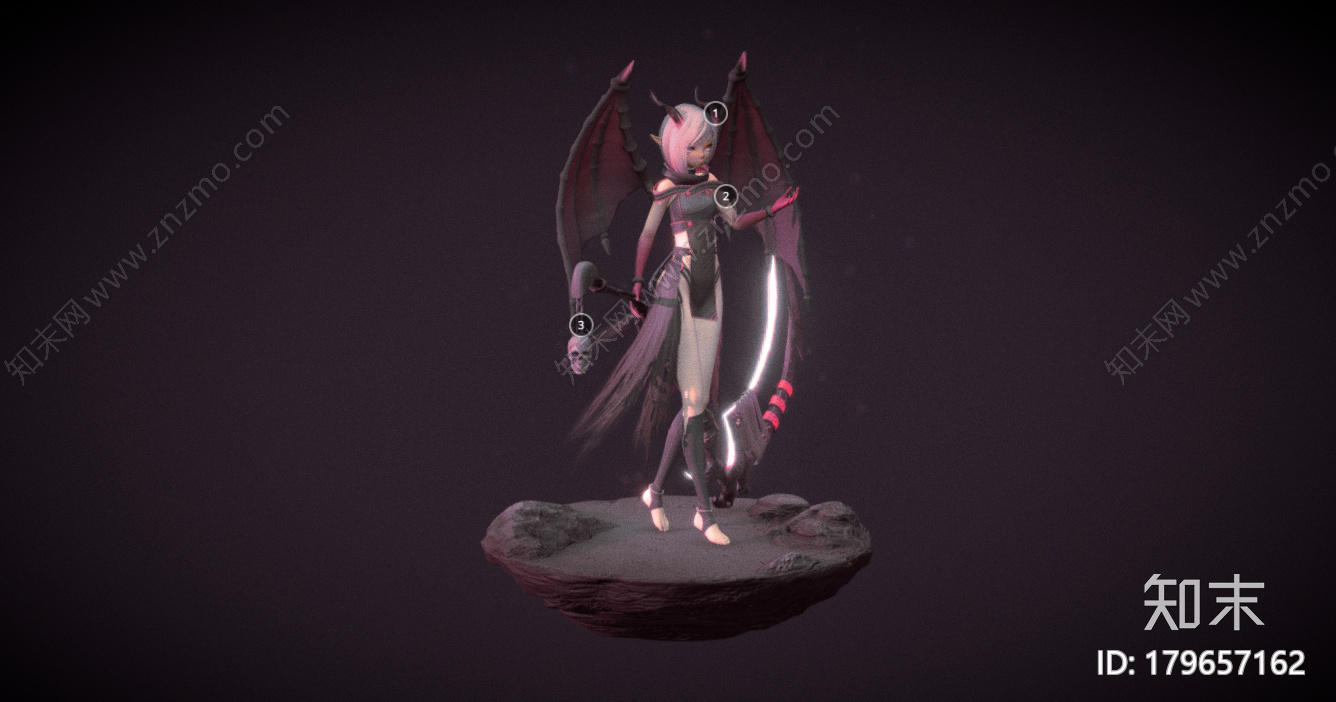 龙女CG模型下载【ID:179657162】