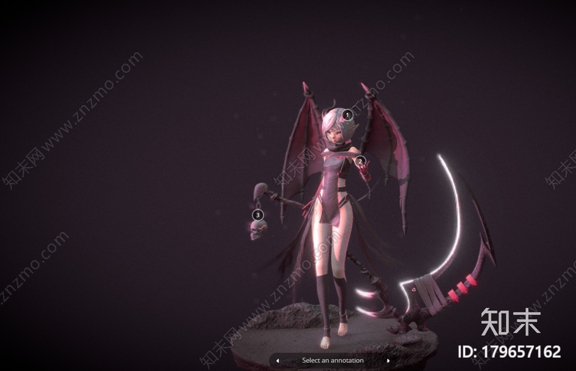 龙女CG模型下载【ID:179657162】