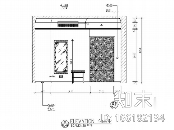 [株洲]现代豪华酒店客房CAD施工图施工图下载【ID:166182134】