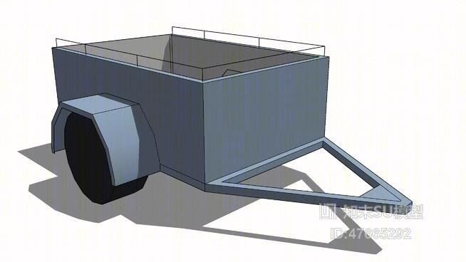 推车SU模型下载【ID:47665292】