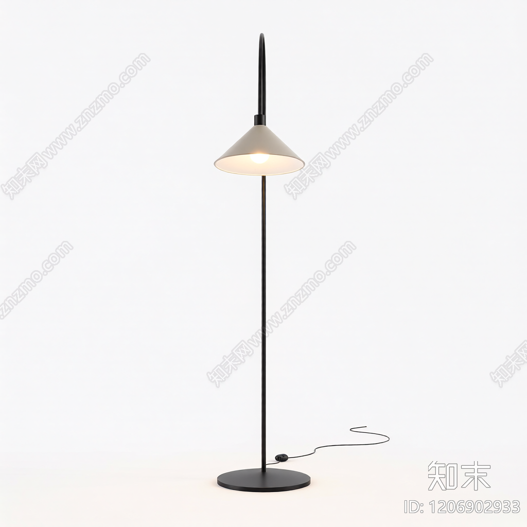 弧形落地灯3D模型下载【ID:1206902933】