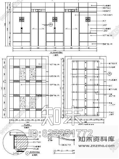 图块/节点电梯间详图Ⅱcad施工图下载【ID:832251772】